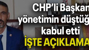 CHP’li Başkan yönetimin düştüğünü kabul etti İŞTE AÇIKLAMASI